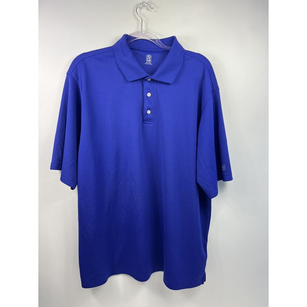 PGA Tour Polo Men's Size XL Purple Short Sleeve‎ Shirt